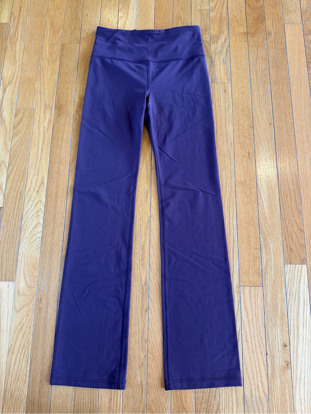 Athleta Elation Straight Leg Pants Merlot Wine Color Sz Small Gym Yoga Lounge